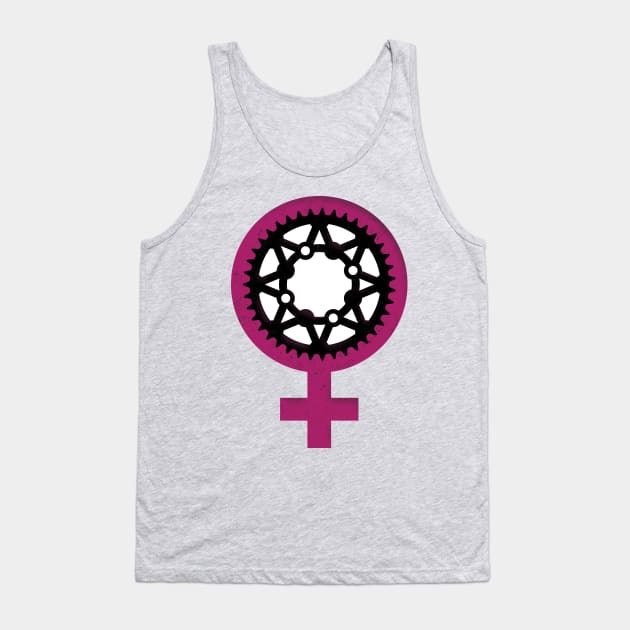 Chain Ring Girl Power 3 Tank Top by NeddyBetty